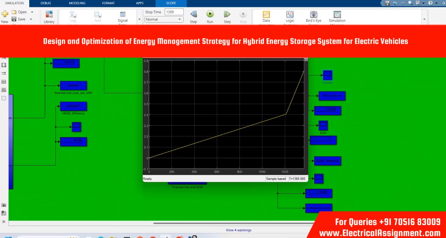Rule-Based Energy Management for Parallel Hybrid Electric Vehicle - MATLAB Simulink screenshot 4